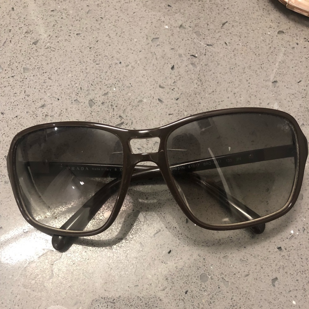 Prada sunglasses with camo trim EUC
